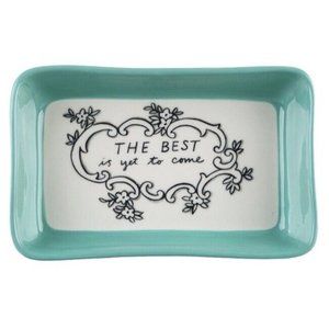 Trinket Tray GREEN 7" Molly Hatch Good Thoughts THE BEST is yet to come …